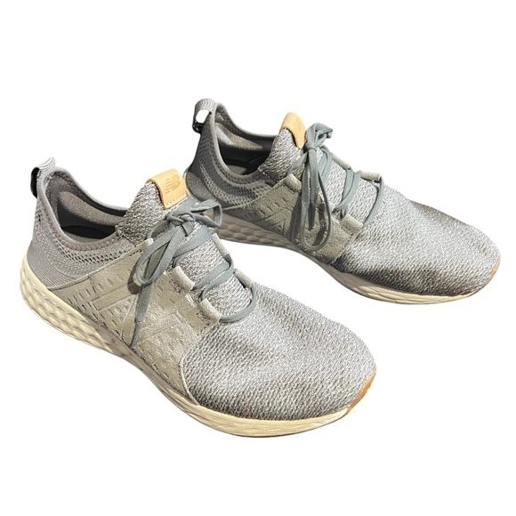 New Balance Fresh Foam Cruz Running Shoes Gray and White Size 12 - Picture 1 of 8